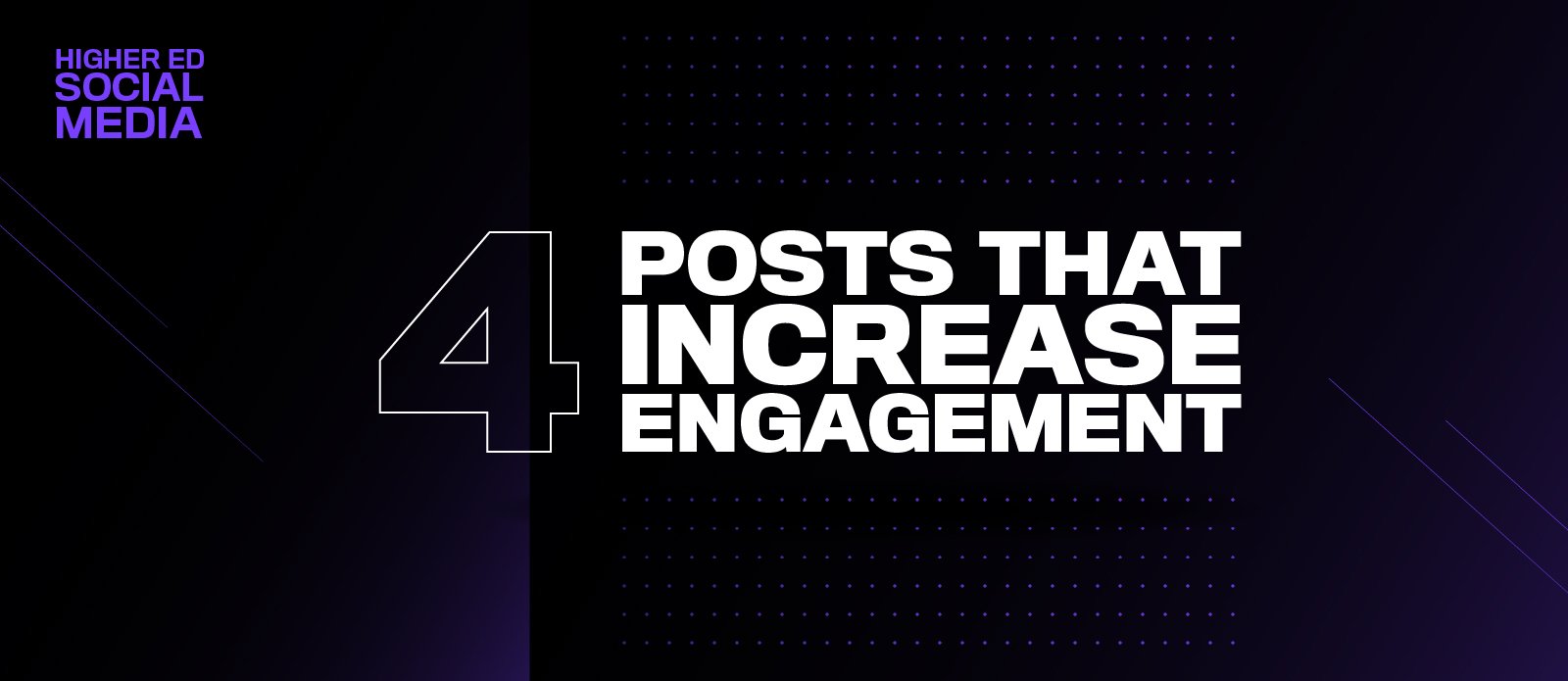 4 posts that increase engagement